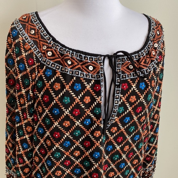 Alice + Olivia Gillian Embroidered Shift Dress - Picture 7 of 15